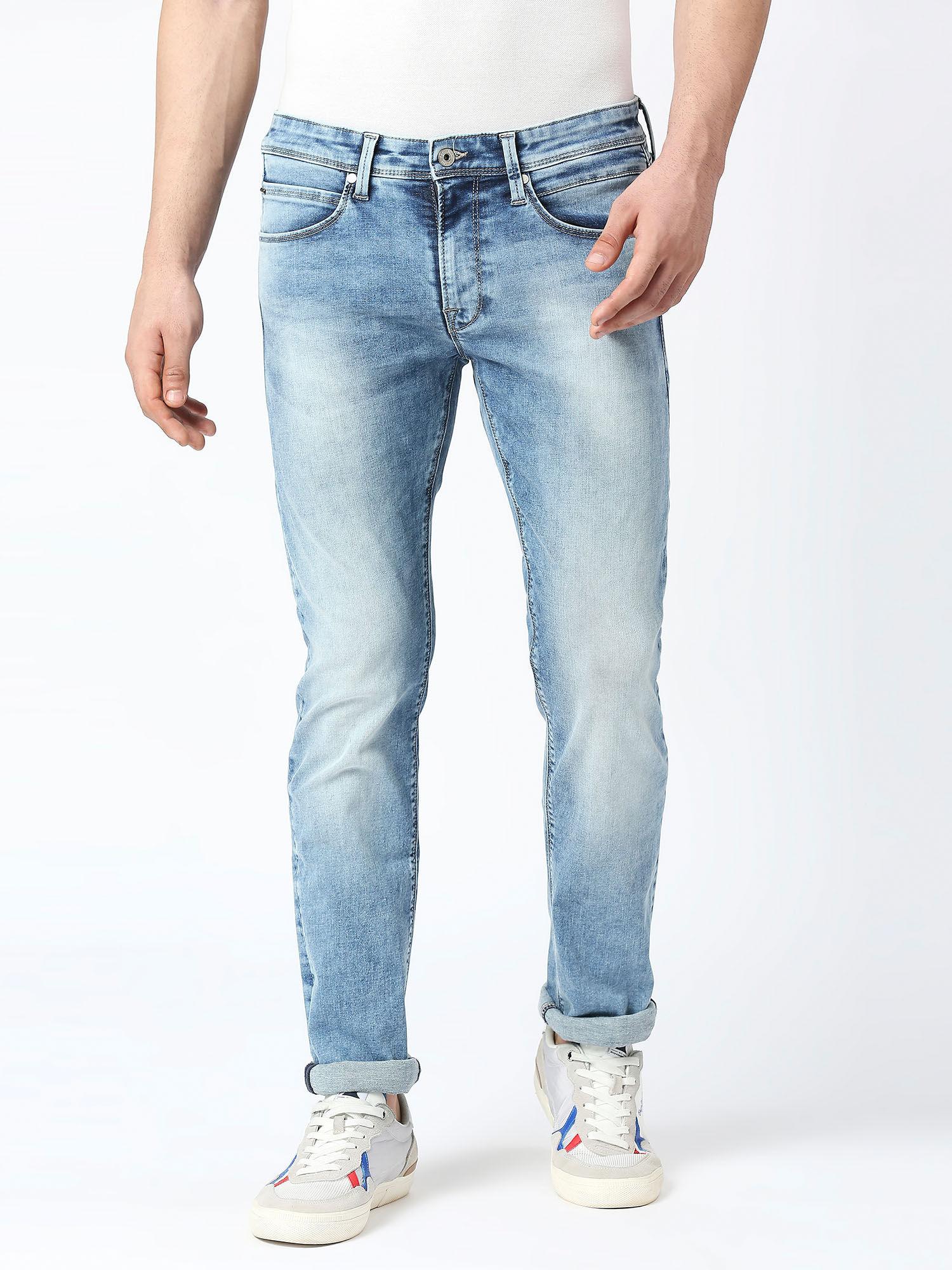 blue vapour slim fit mid waist jeans