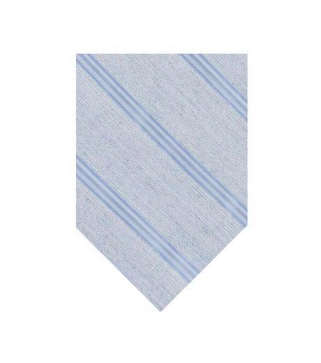 blue wide stripe tie
