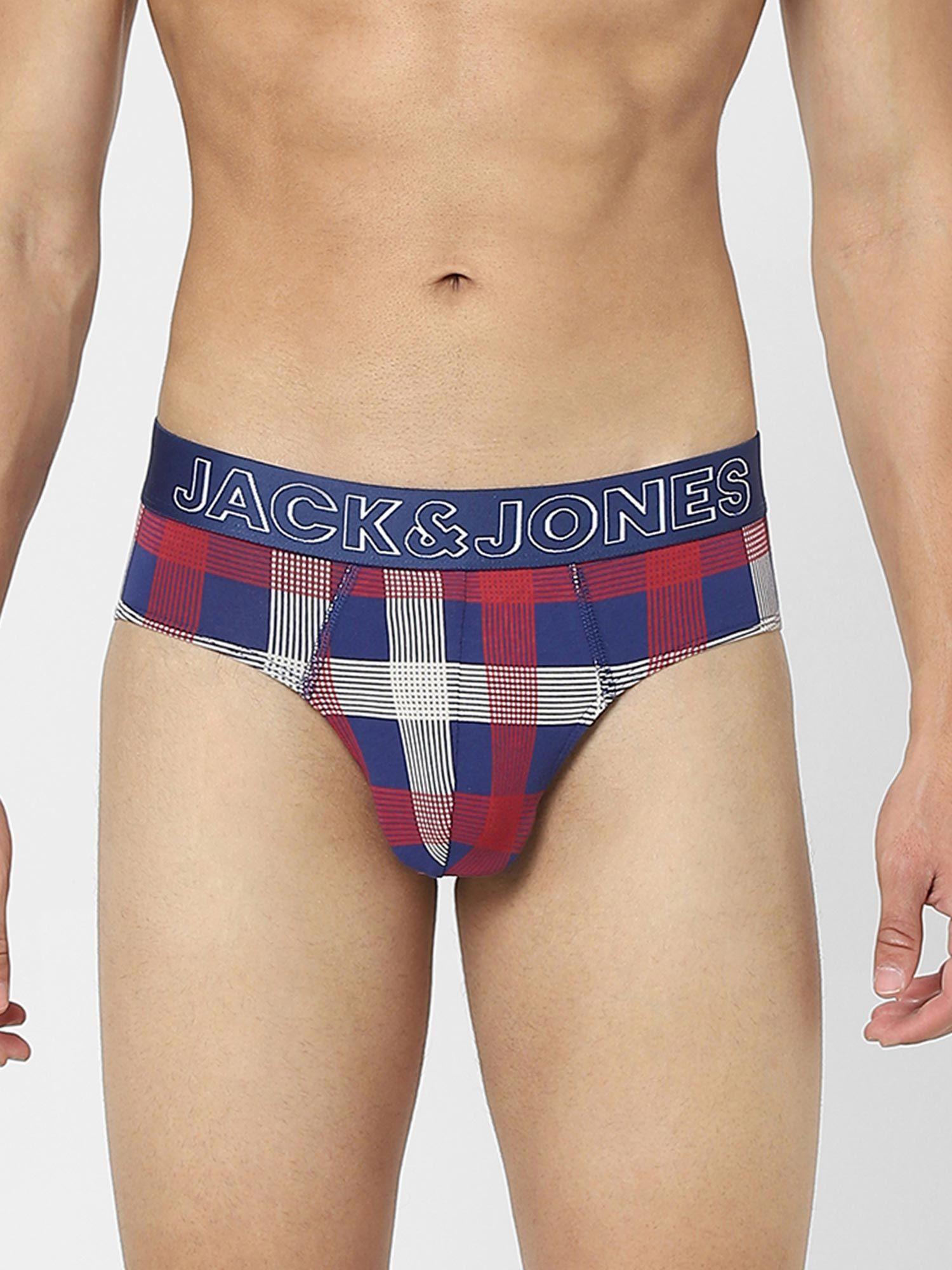 blue &amp; red checks briefs