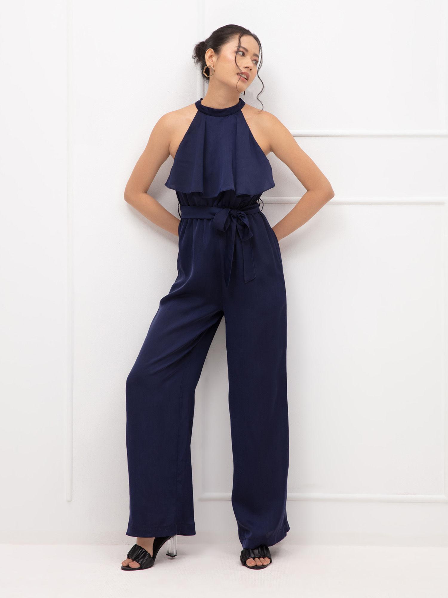 blue a happy moment jumpsuit