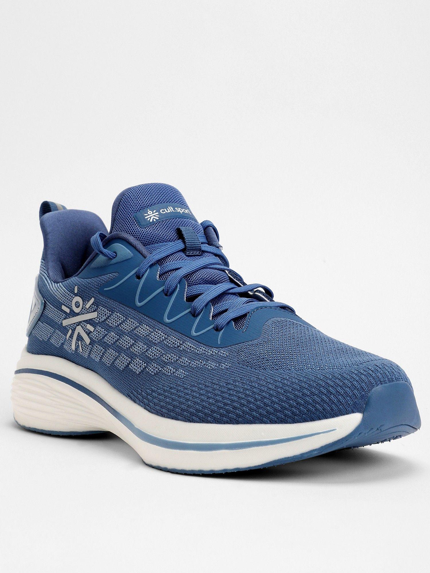 blue active men running shoes