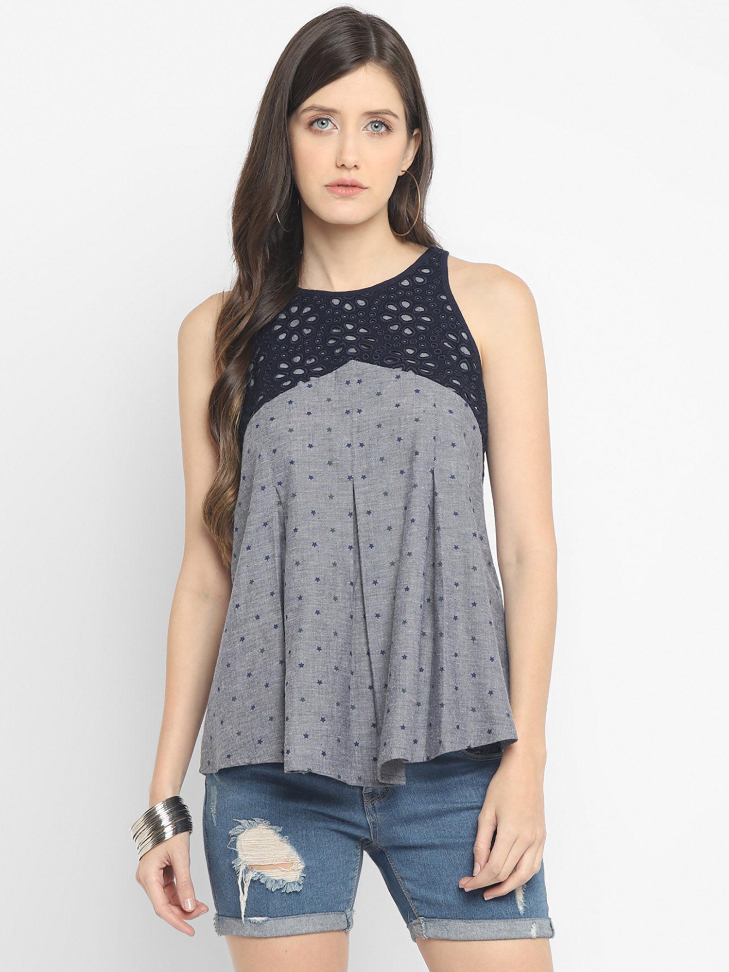 blue akoya top