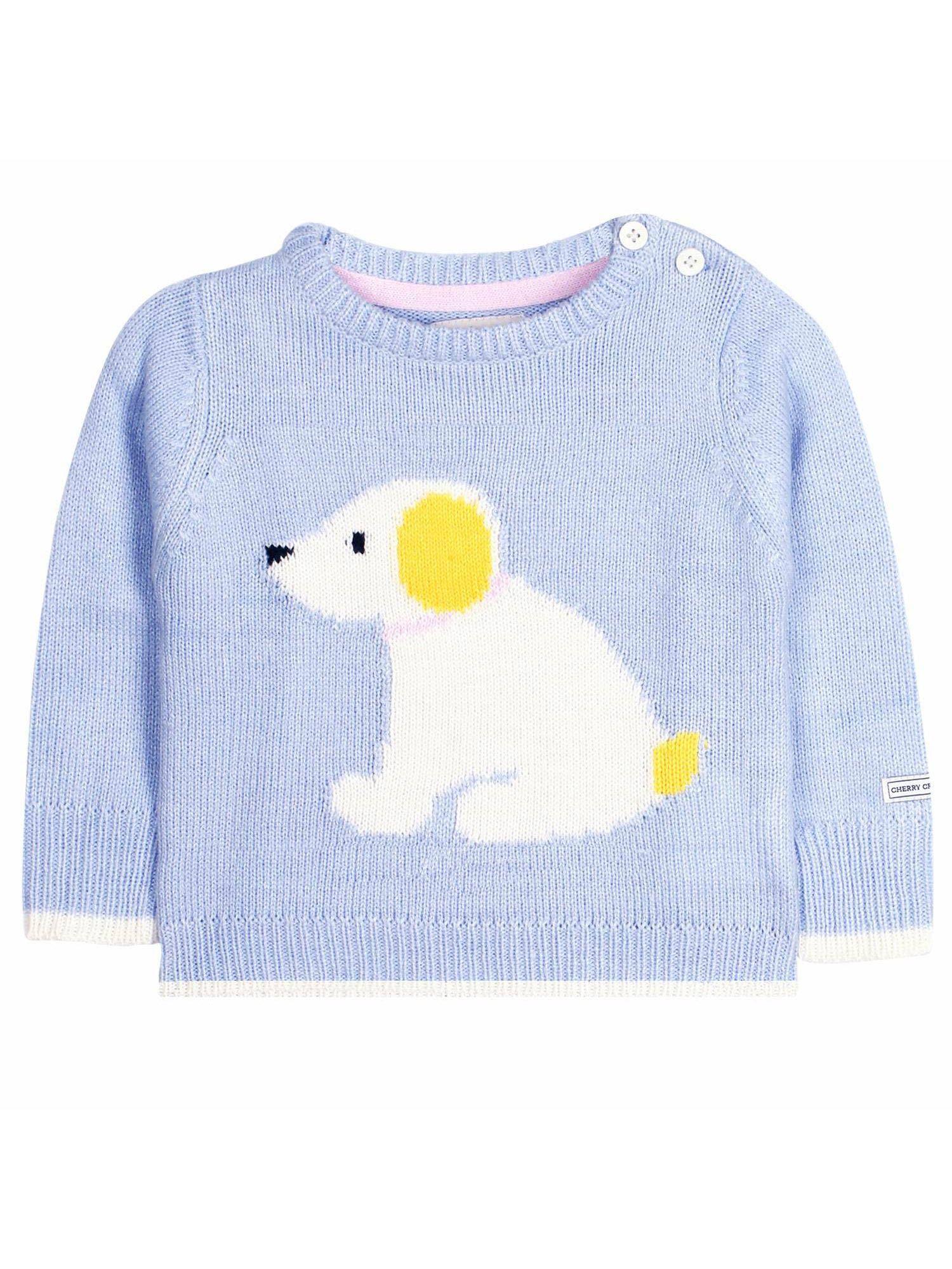 blue animal pet knitted sweater