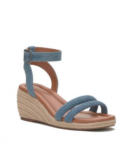 blue ankle strap sandals