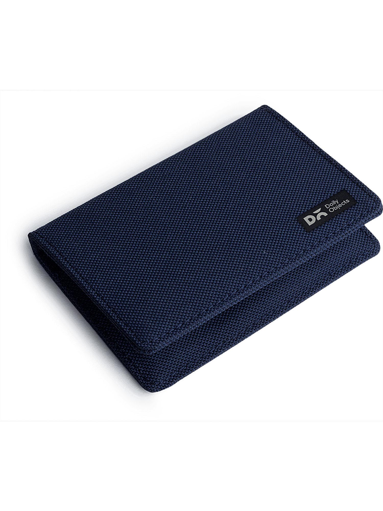 blue ballistic nylon business visiting card wallet
