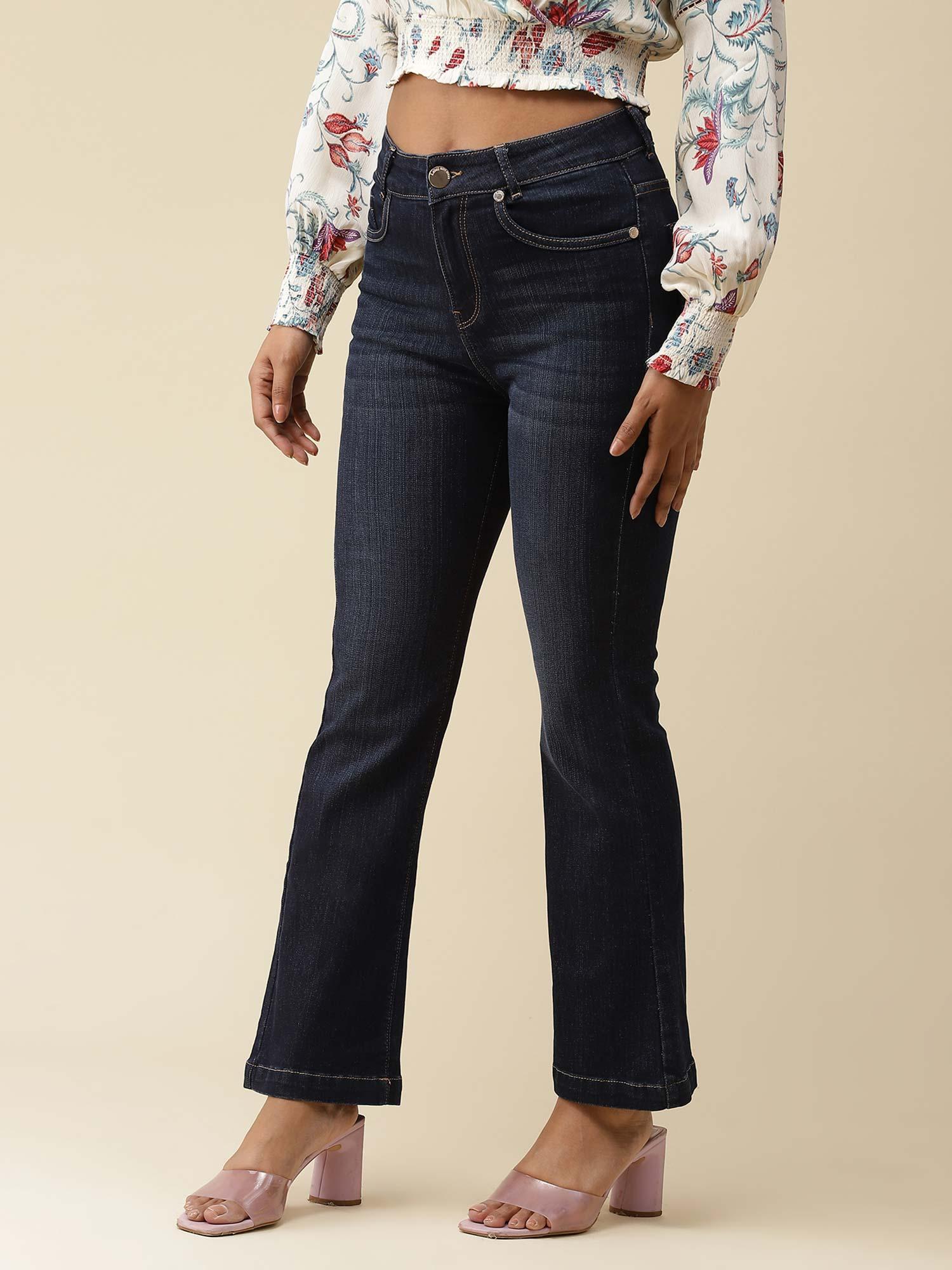 blue bell bottom denim pants