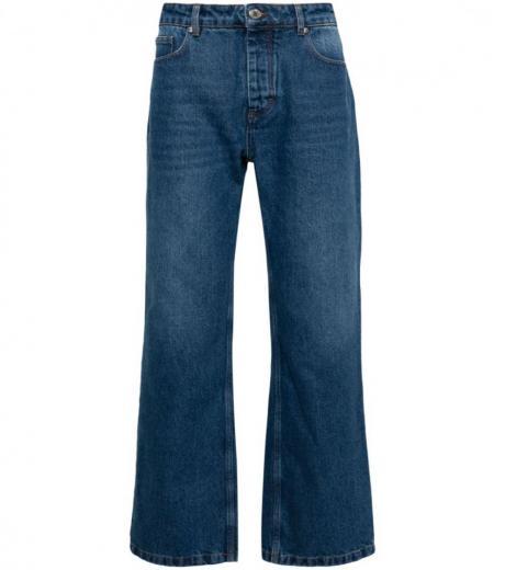blue blue straight fit denim jeans