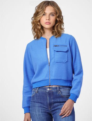 blue bomber jacket