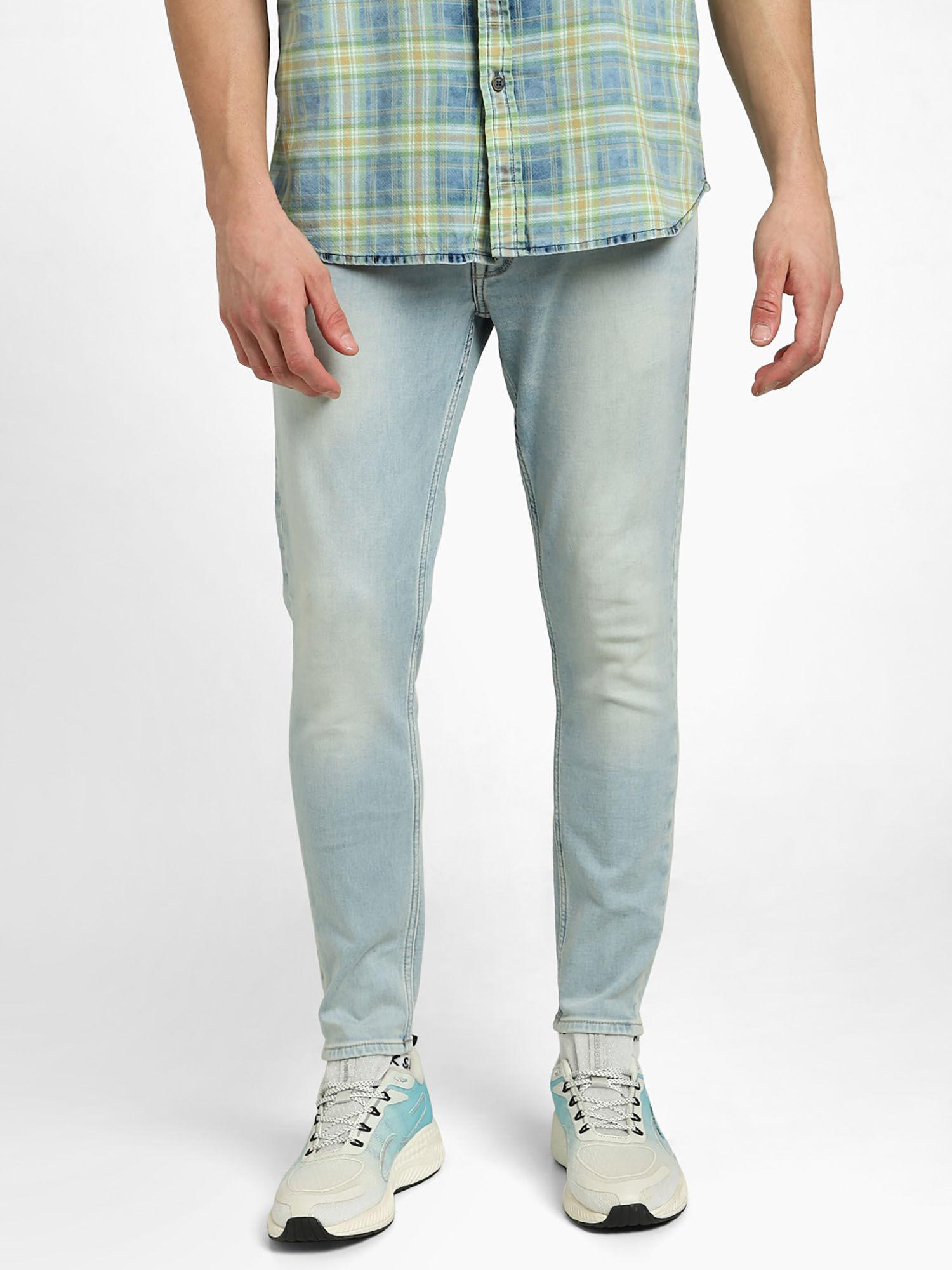 blue brak slim fit low rise stretch jeans