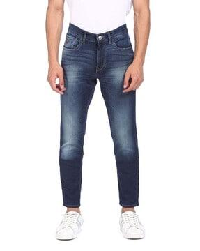 blue brandon slim fit stone wash jeans