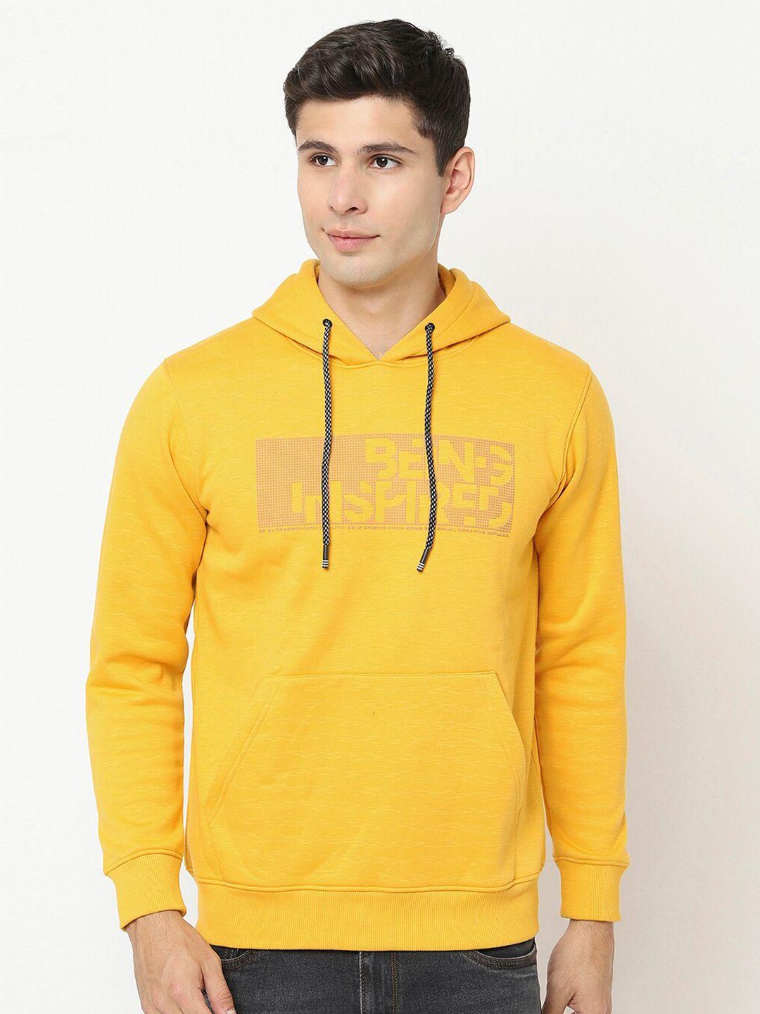 blue buddha men printed hooded cotton sweatshirt