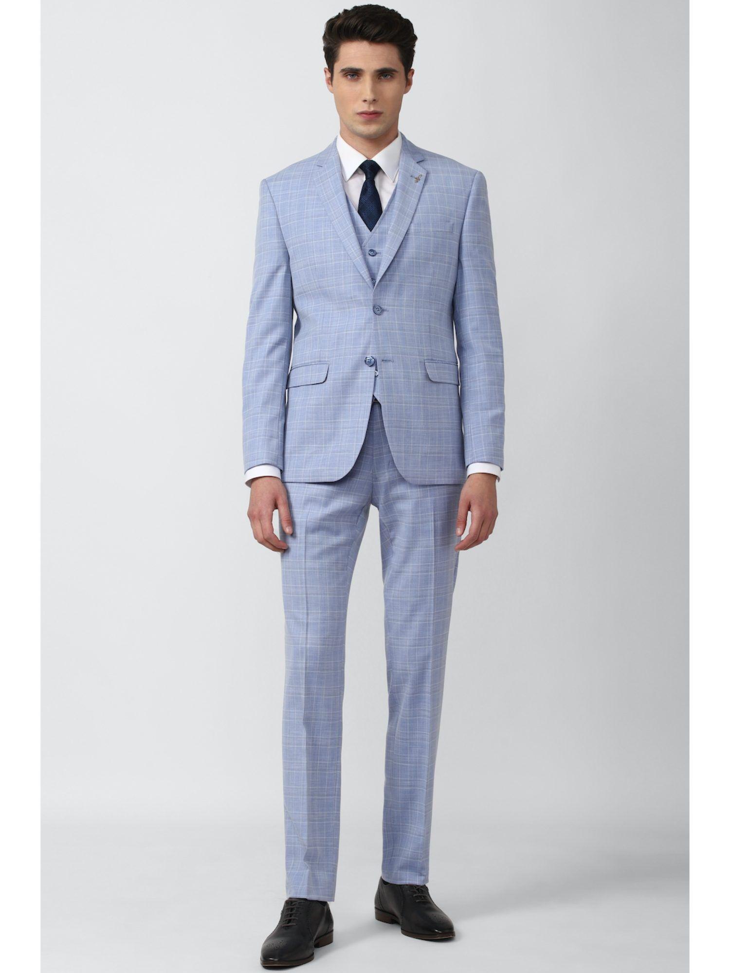 blue check suit (set of 3)