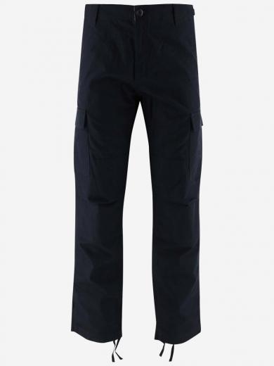 blue cotton cargo pants