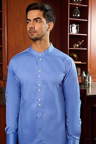 blue cotton shirt