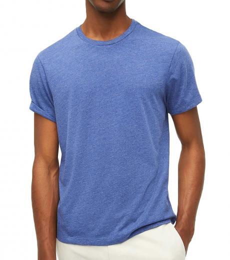 blue cotton washed jersey t-shirt