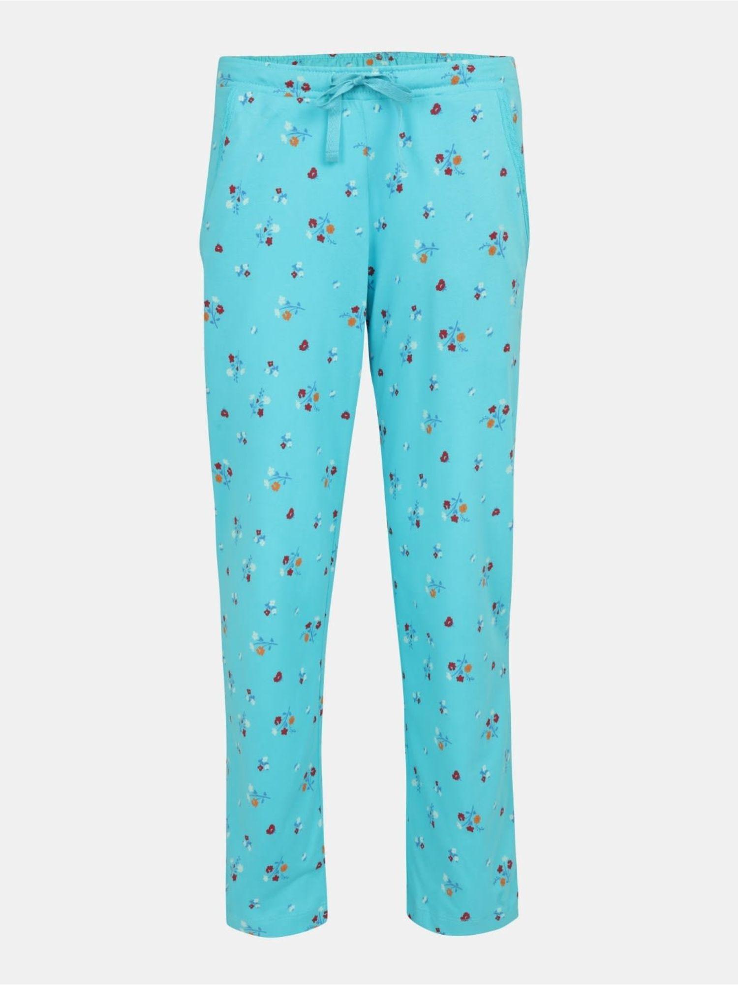 blue curacao printed pyjama - style number - (rg04)