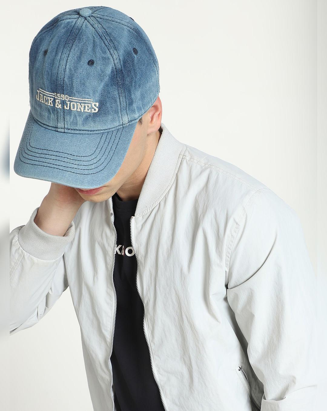 blue denim cap