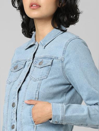 blue denim jacket