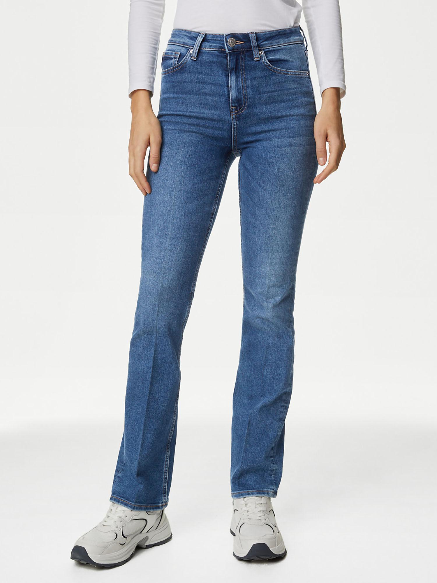 blue eva bootcut jeans