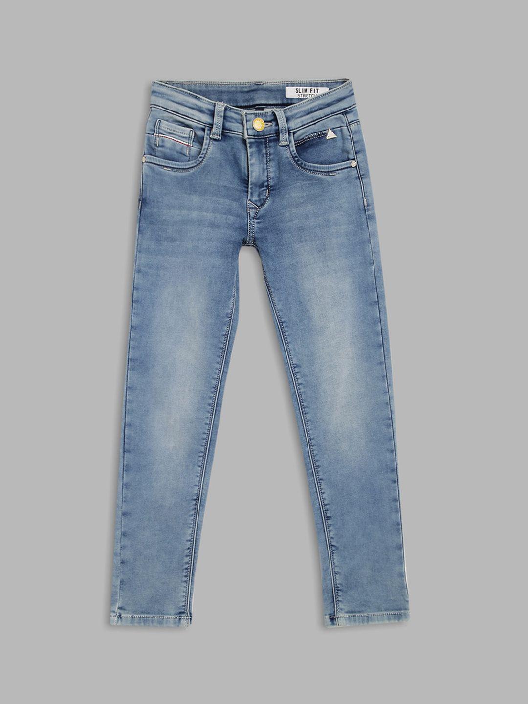 blue giraffe boys blue heavy fade jeans