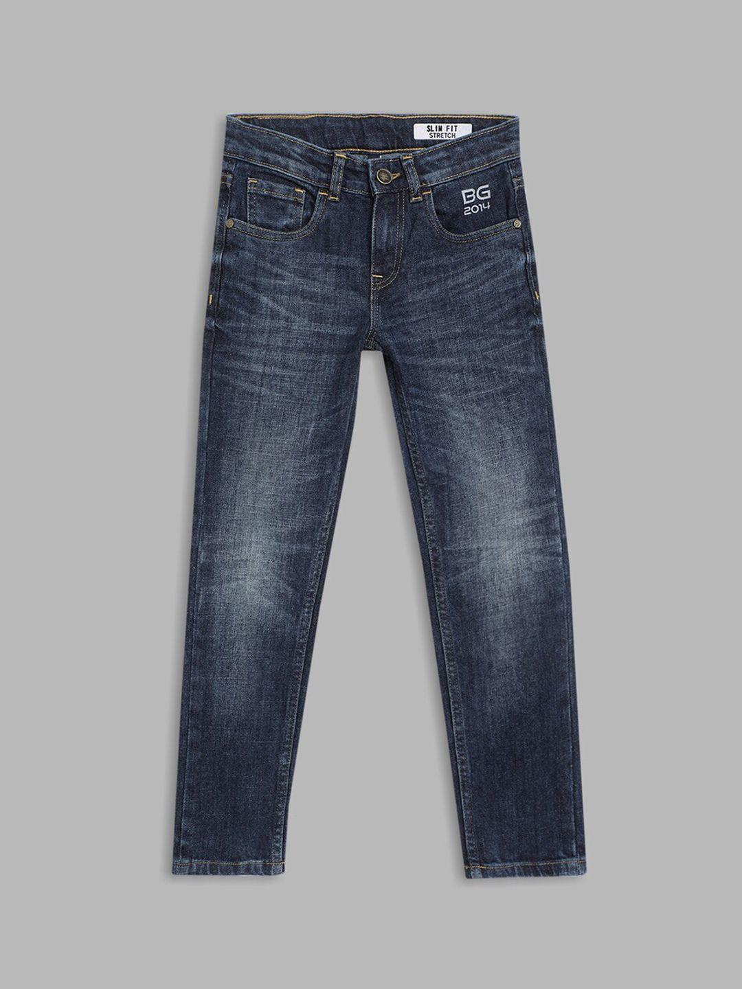 blue giraffe boys heavy fade stretchable jeans