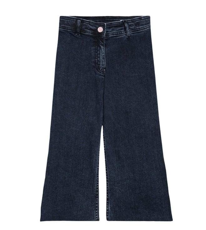 blue giraffe kids blue fashion flared fit jeans