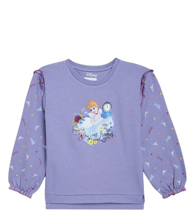 blue giraffe kids lavender fashion printed regular fit sweatshirt