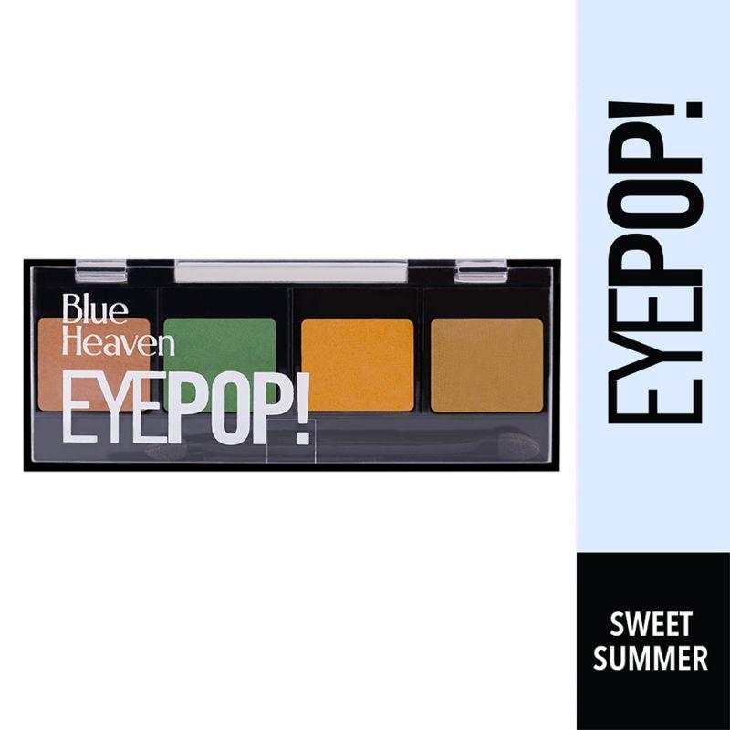 blue heaven 4-in-1 matte & metallic eyepop eyeshadow - sweet summer