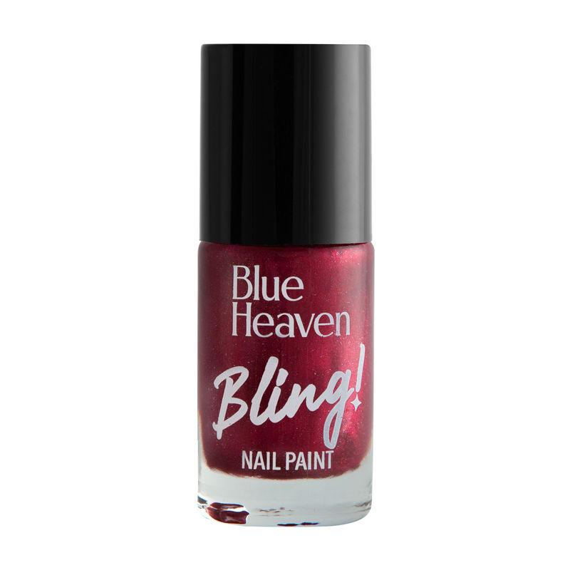 blue heaven bling nail paint