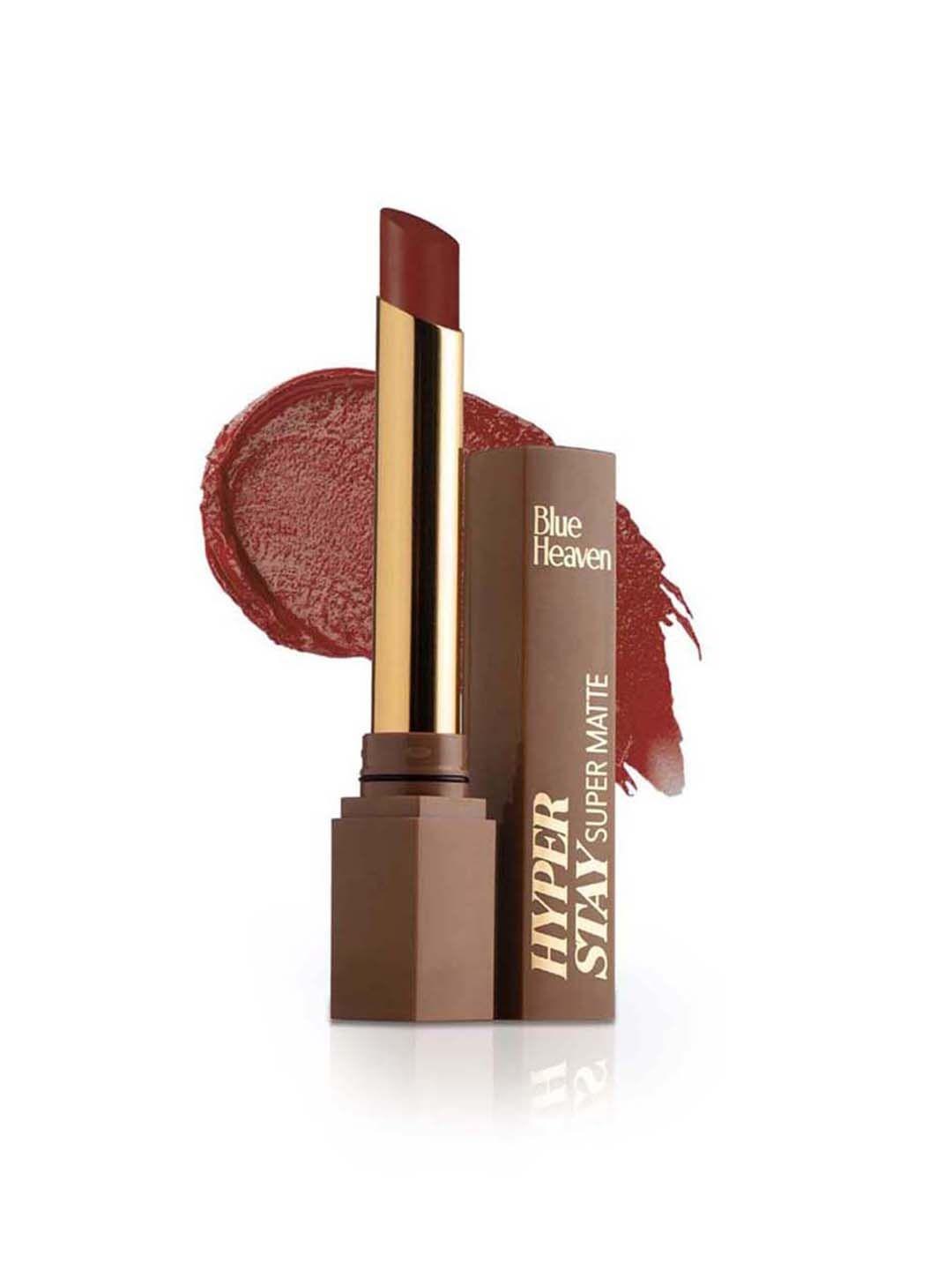 blue heaven hyperstay super matte transfer-proof lipstick - brown beauty 734