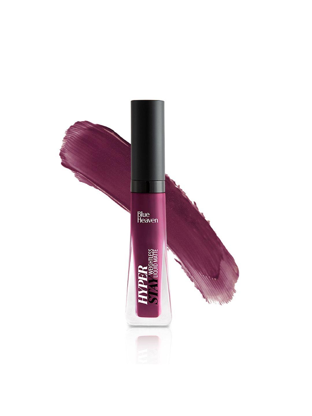 blue heaven hyperstay weightless liquid matte smudge-proof lipcolor 6ml-imperial purple 22