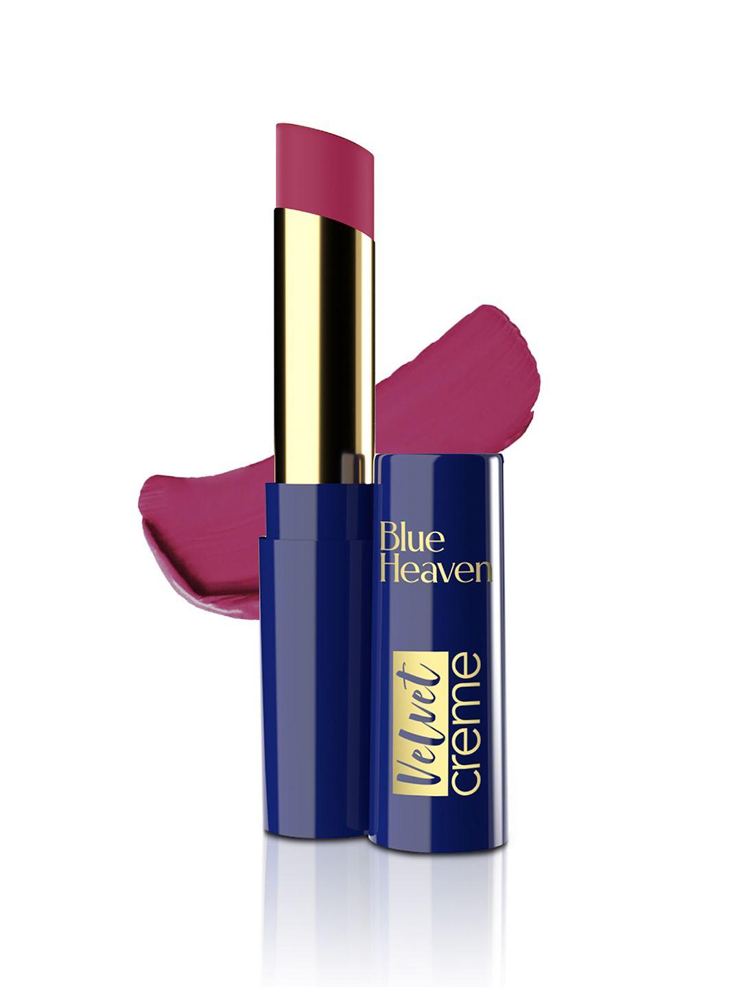 blue heaven lightweight velvet creme lipstick with castor oil 3.5 g - pink divine