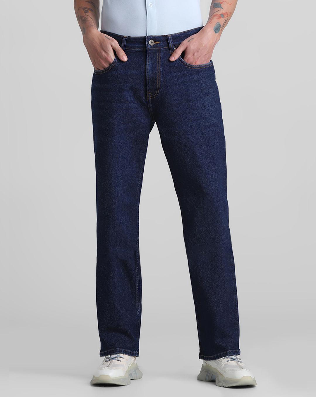 blue high rise ray bootcut jeans