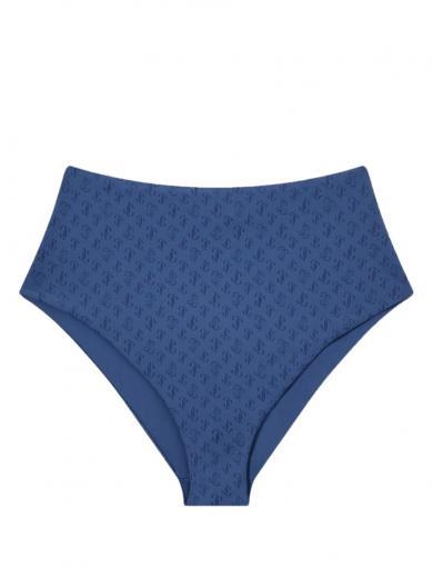 blue high waist bikini bottom