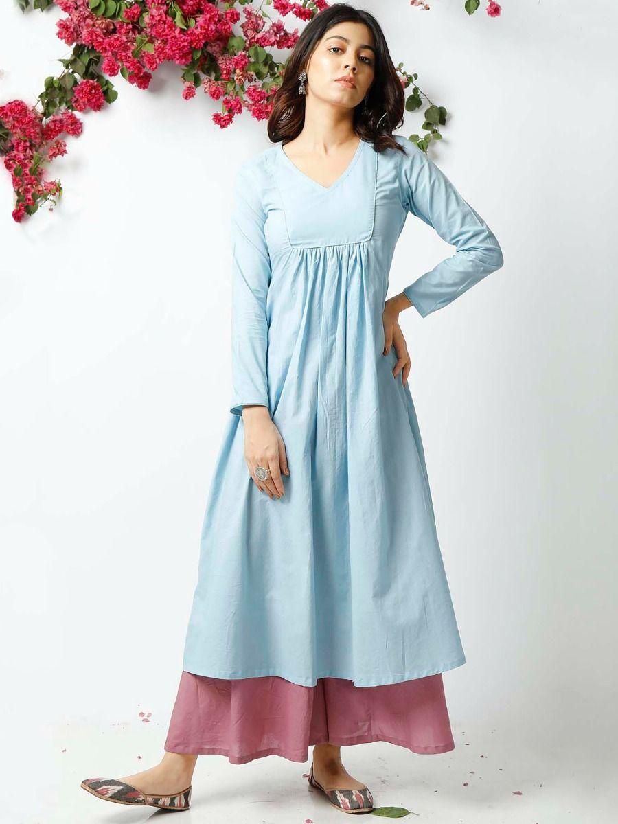 blue innocent baby kurta