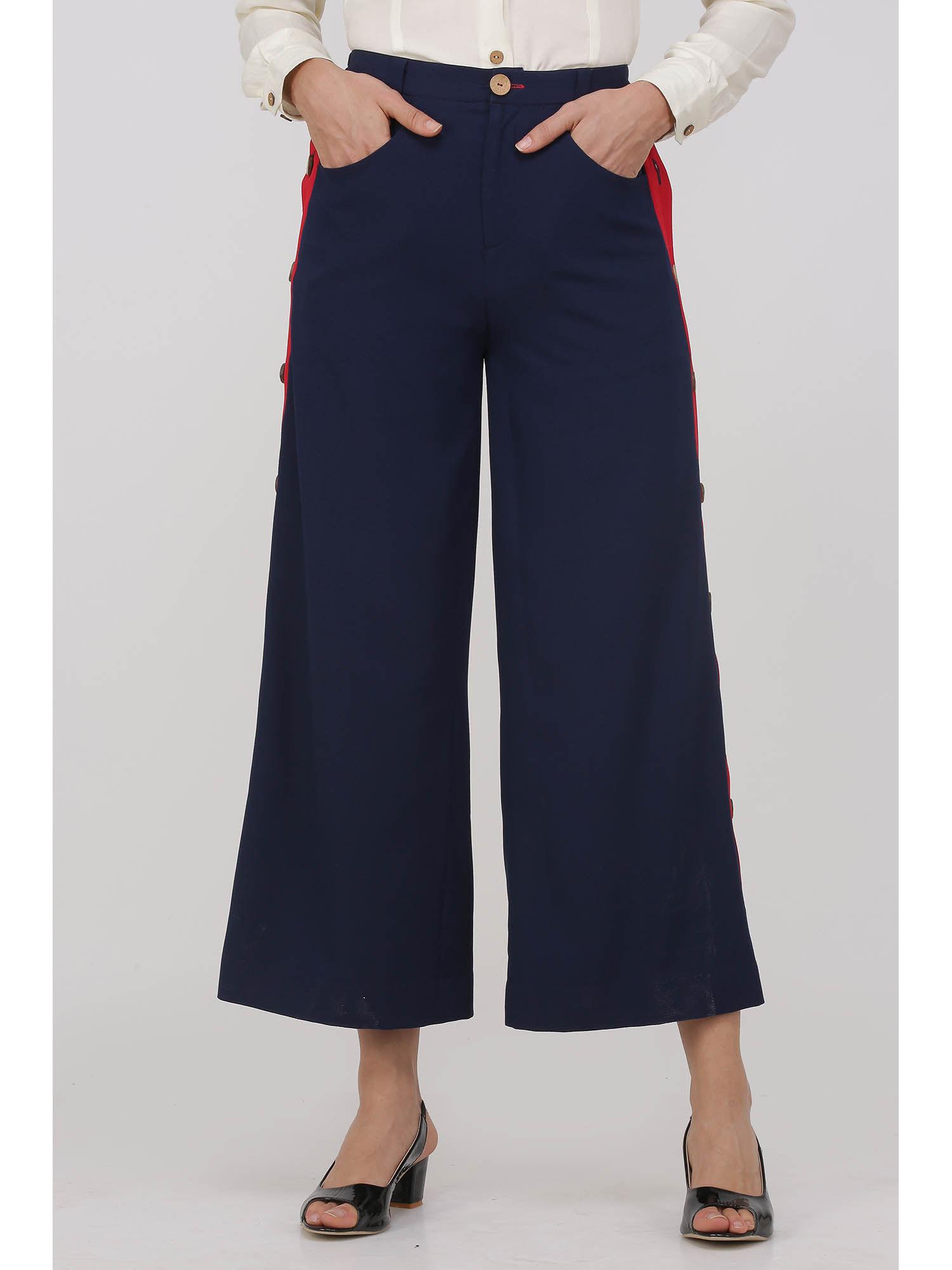 blue jasleen ankle length pants