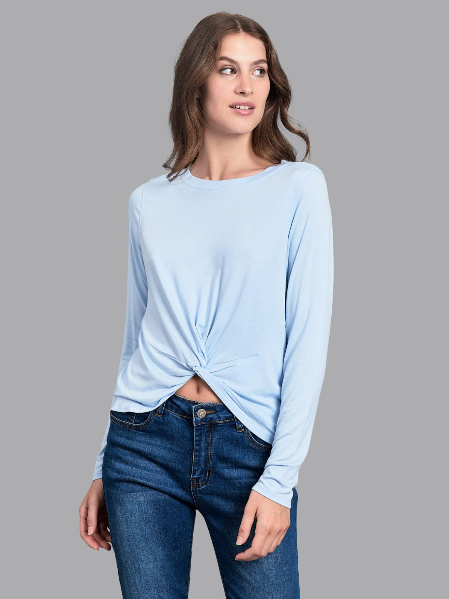 blue knot so fast long sleeve tee