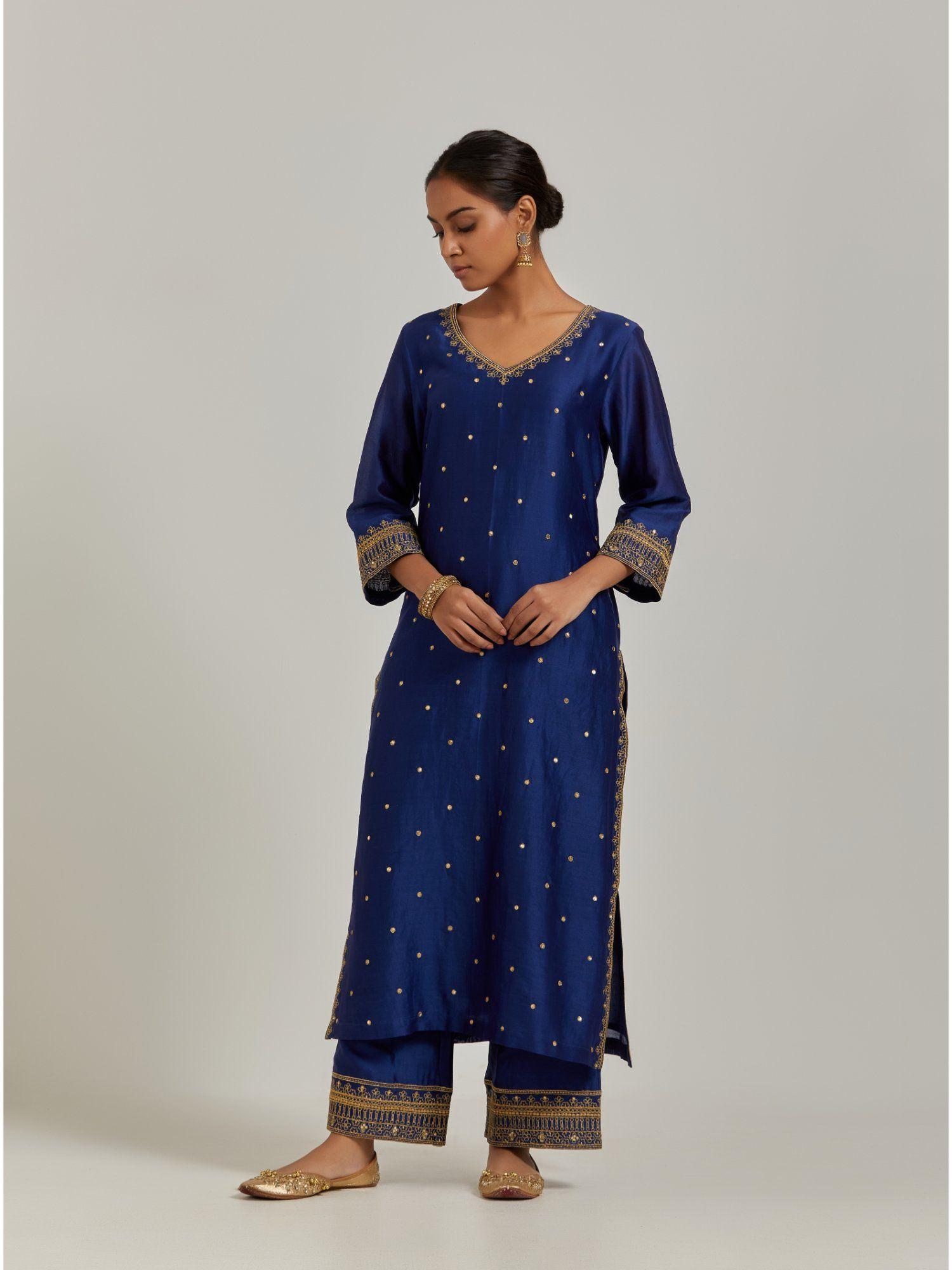 blue kurta