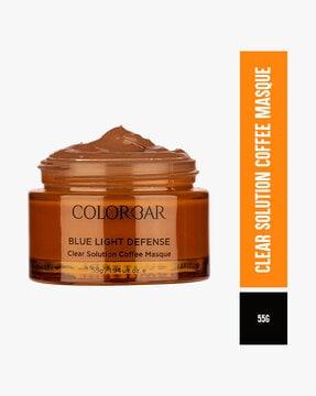 blue light filter collection face mask clear solution coffee masque - 55 gm