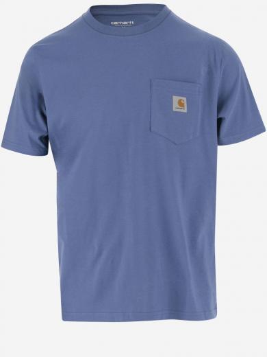 blue logo cotton t-shirt