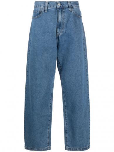 blue logo patch jeans