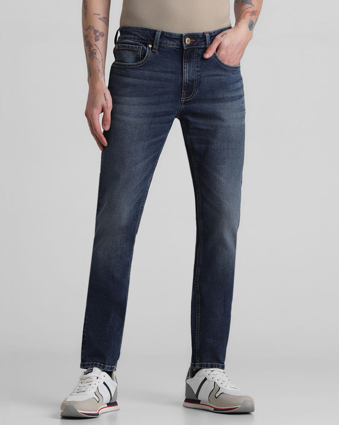 blue low rise ben skinny fit jeans