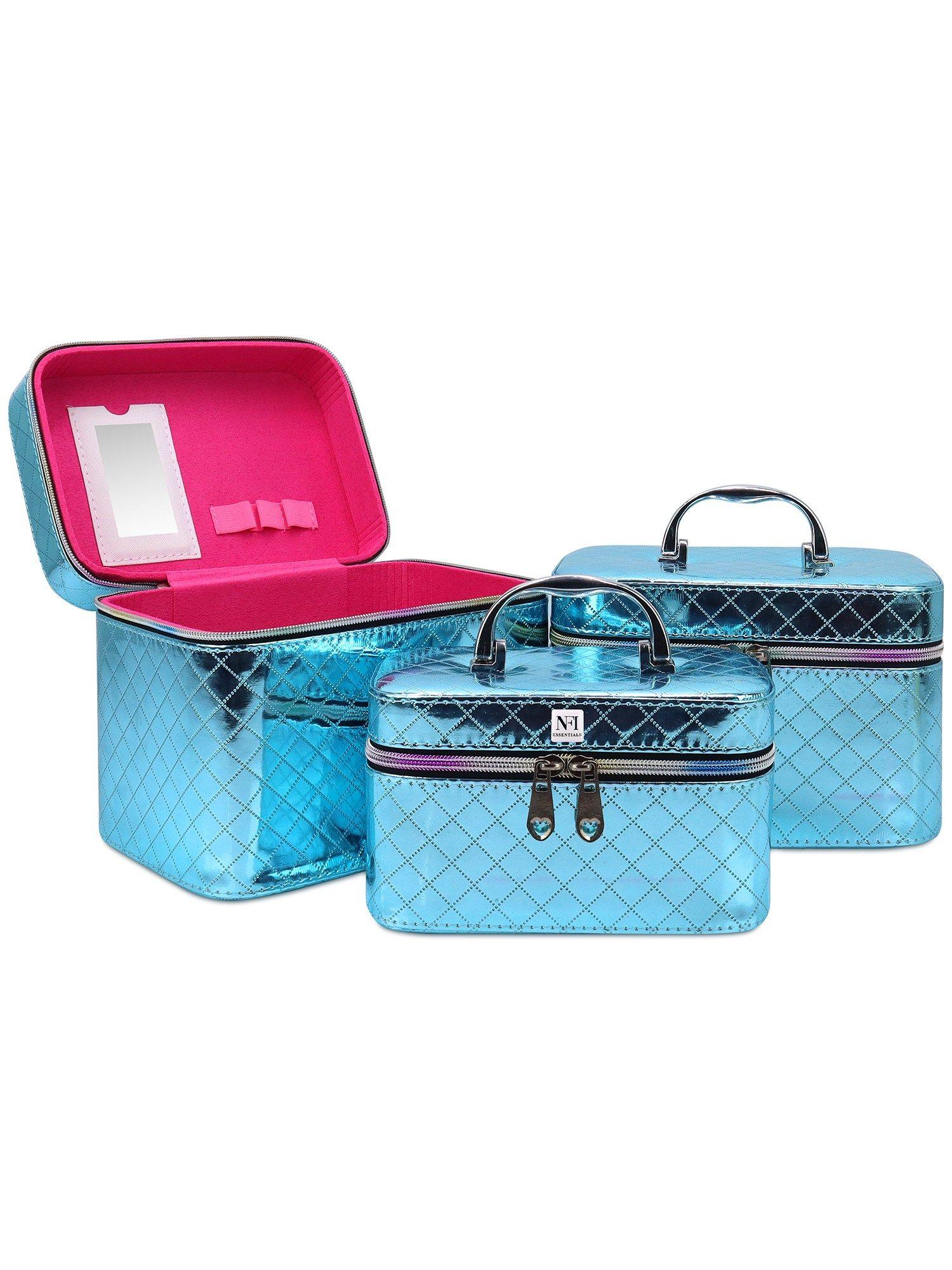 blue makeup box (set of 3) (l)