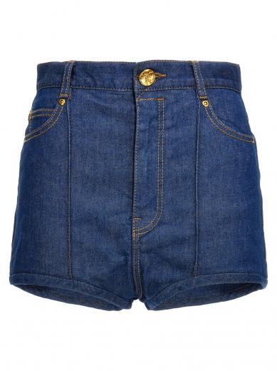 blue matchmaker denim dance shorts