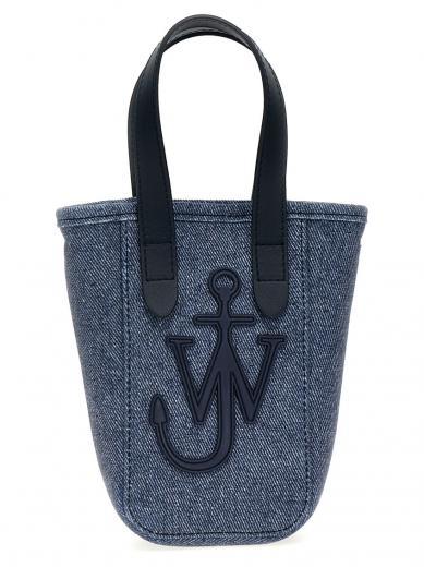 blue mini belt tote bag
