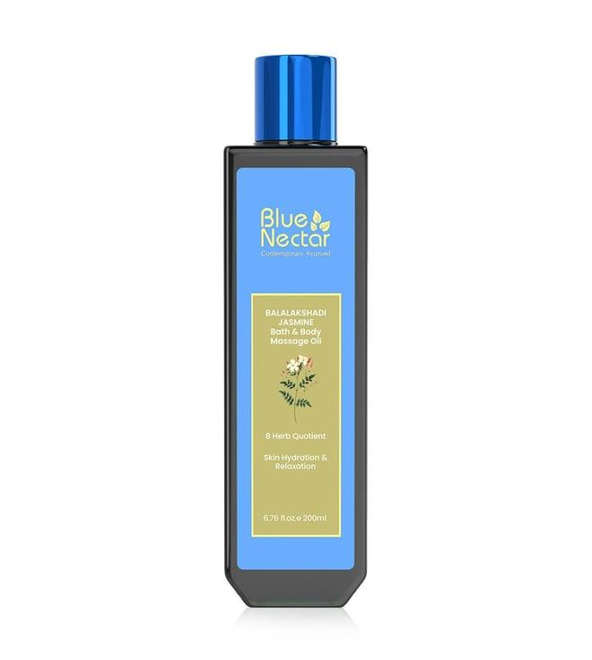 blue nectar ayurvedic jasmine bath & body massage oil - 200 ml