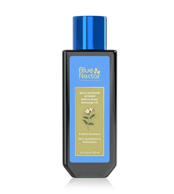 blue nectar ayurvedic jasmine bath and body massage oil - 100 ml