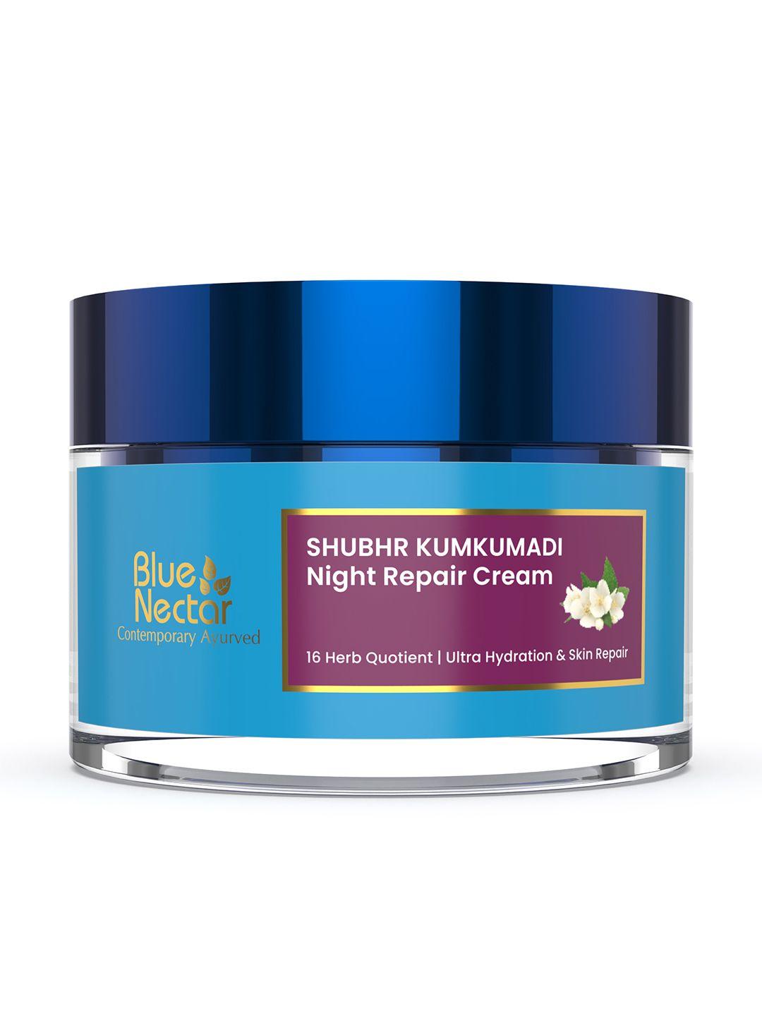 blue nectar contemporary ayurved shubhr jasmine & pachouli night repair cream