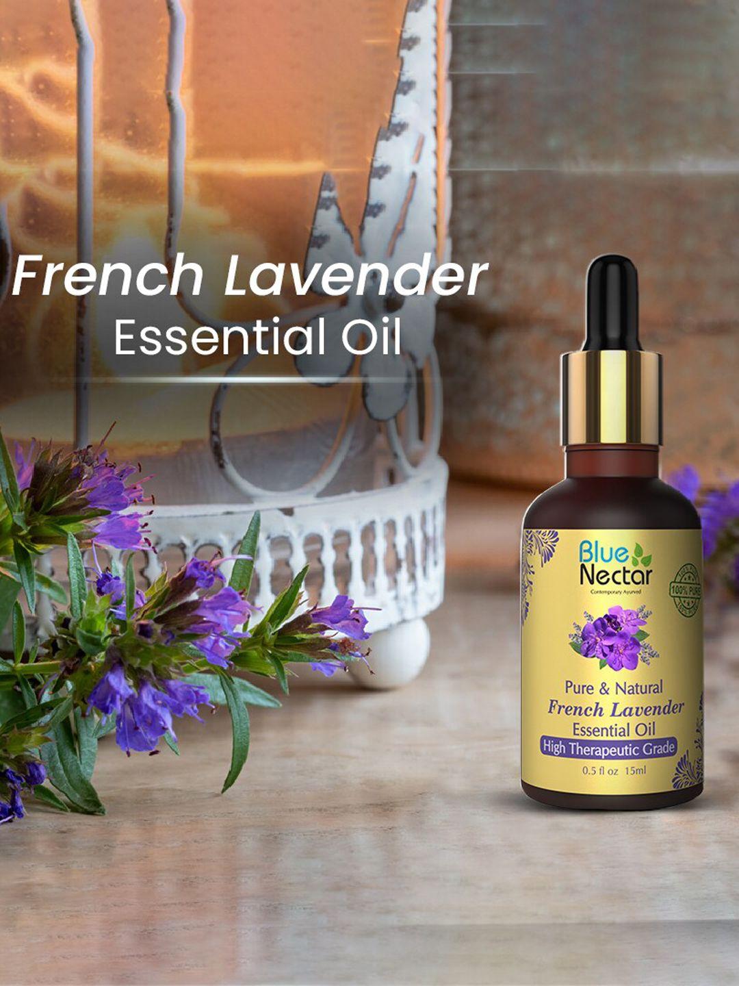 blue nectar pure & natural high therapeutic grade french lavender essential oil - 15 ml