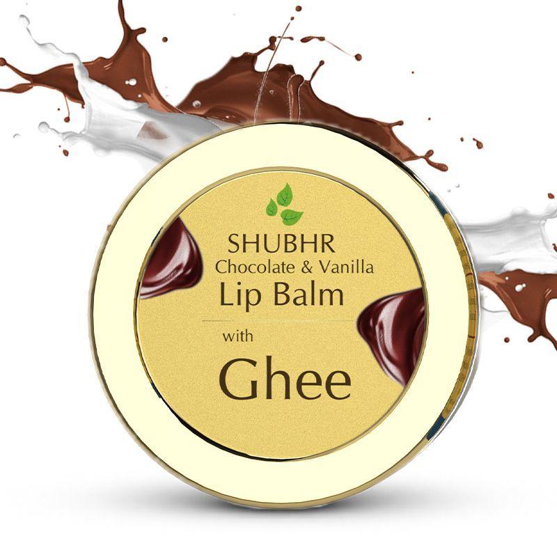 blue nectar shubhr chocolate & vanilla lip balm with ghee